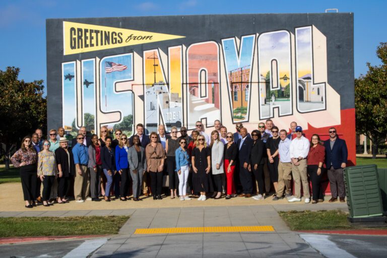 Group shot at Liberty Station Arts District