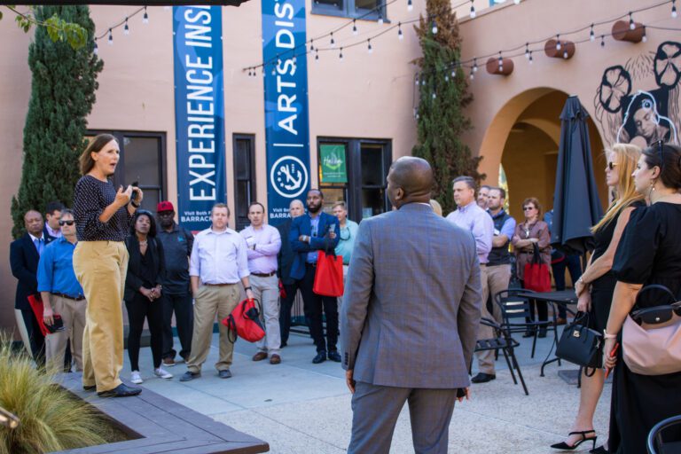 Arts District tour with Lisa Johnson, President and CEO, NTC Foundation